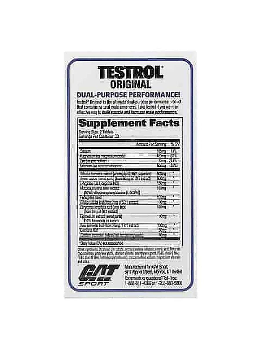 GAT Testrol Tribulus+Dopa Mucuna+Saw palmetto+Ginkgo biloba Testo booster Original 60 Tablet