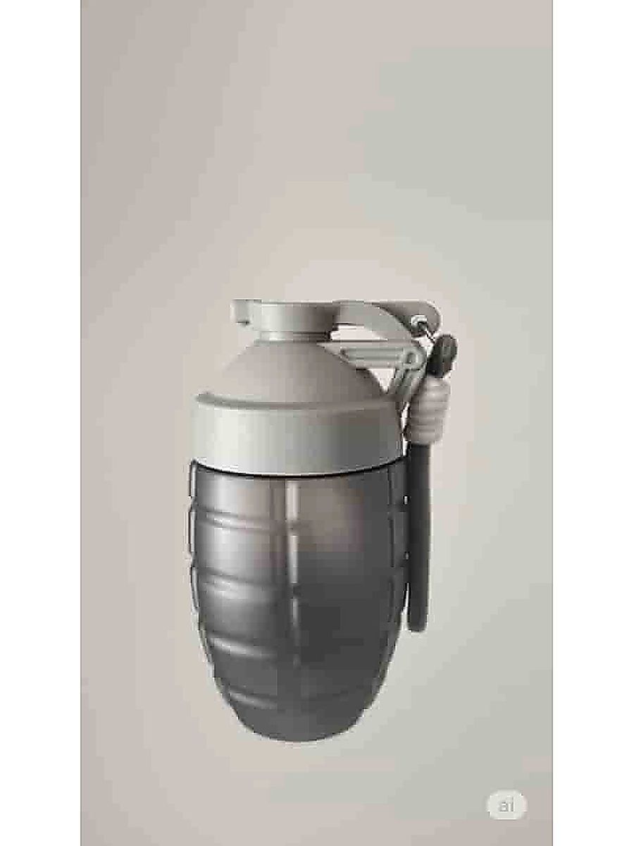 Gri Fitnes Shaker Bomba