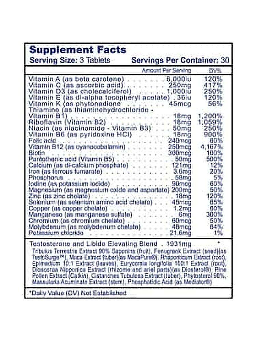 Hitech Testovite Testo Booster + Vitamin complex 90 Tablet