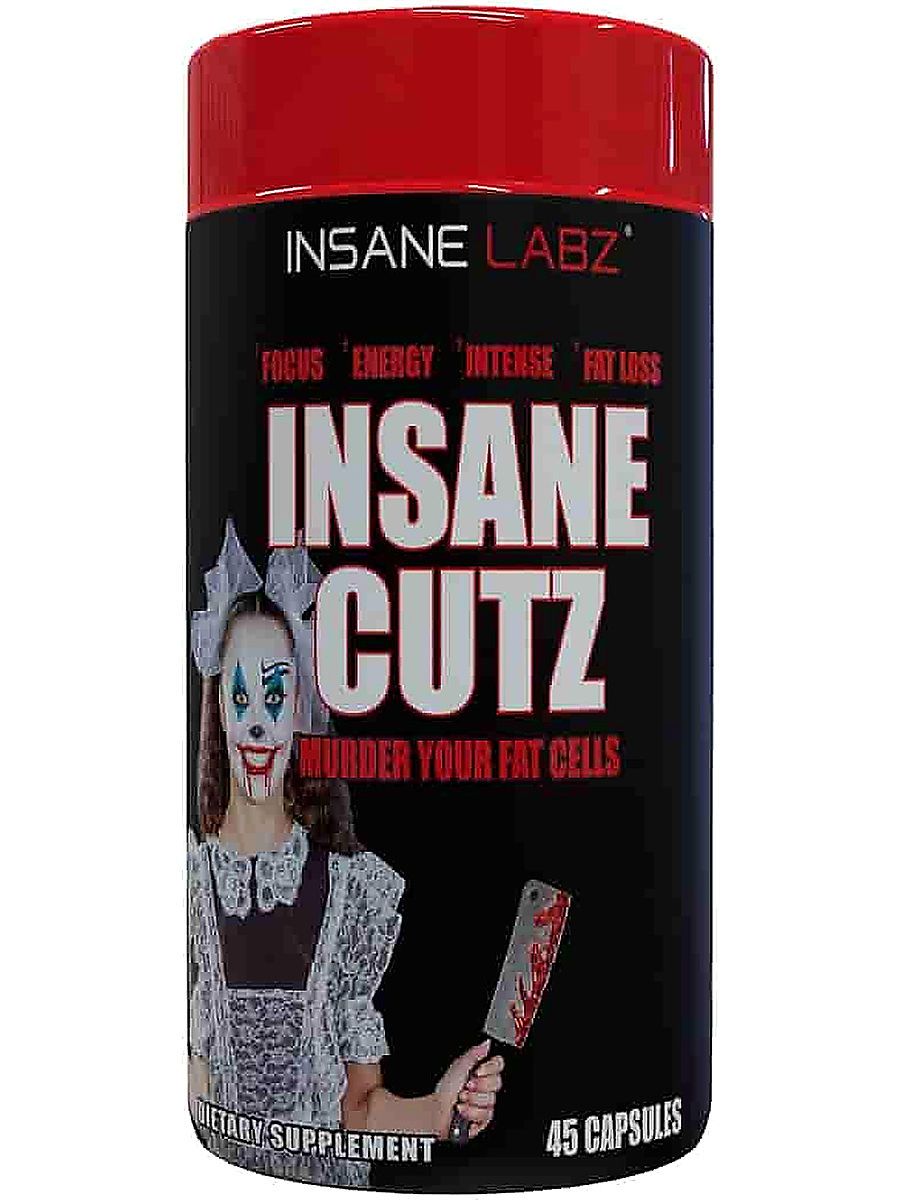 Insane Labz Insane Cutz Intense Cuts Fat Burner Men Women Thermogenic Weight Loss Appetite 45 Caps
