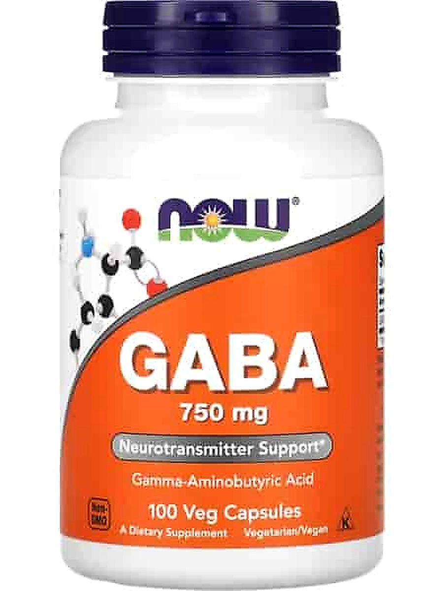 NOW Foods GABA 750 mg 100 Veg Capsul ürün görseli - FC PROTEİN MARKET