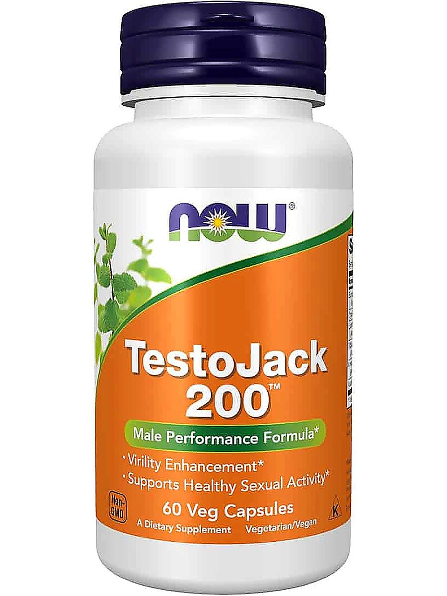 Now Testojack Tongkat + Maca + Tribulus + American Ginseng 200 Natural Testo Booster 60 Kapsül