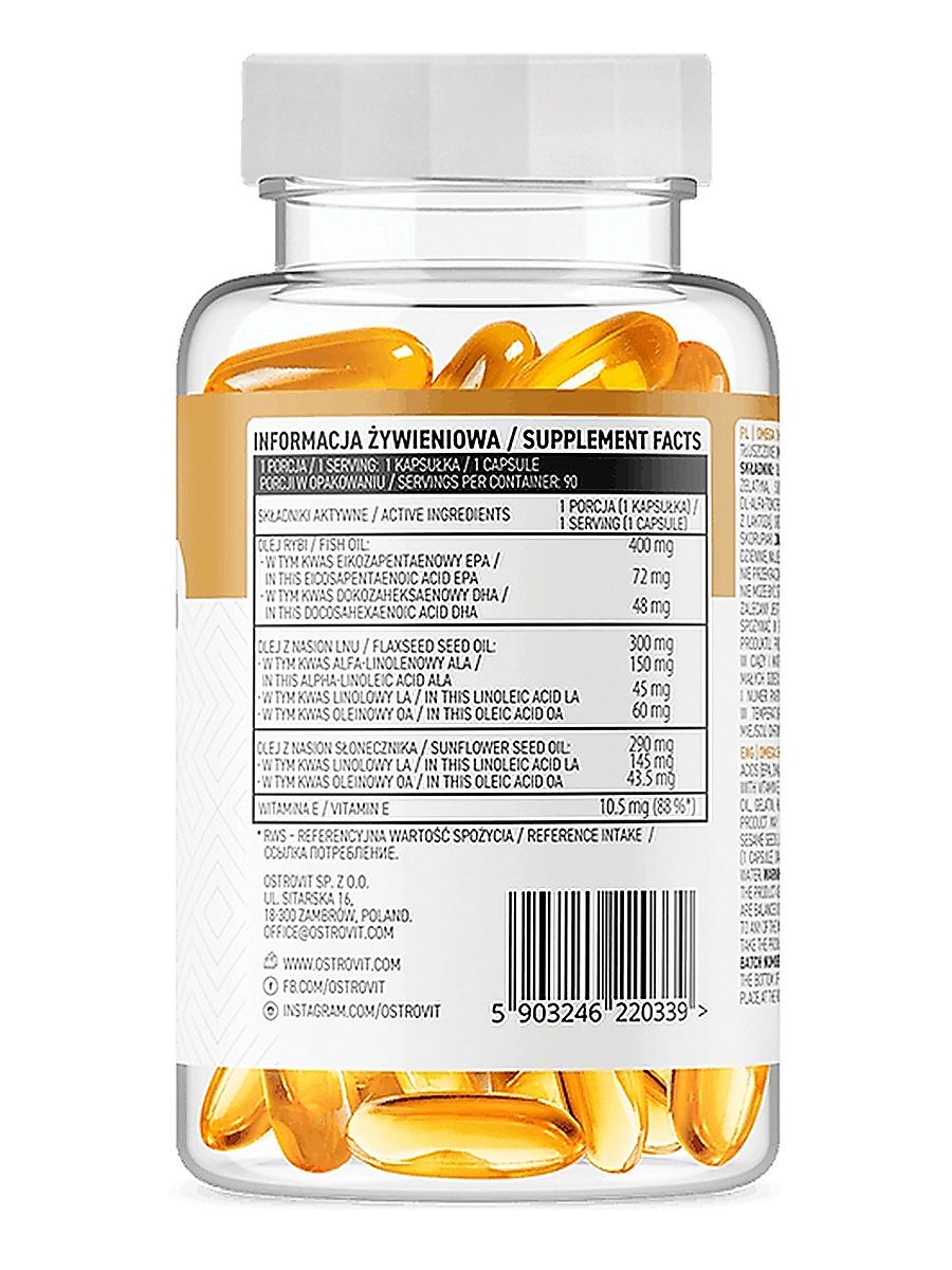 OstroVit Omega 3 - 3-6-9 90 caps alternatif görsel - FC PROTEİN MARKET