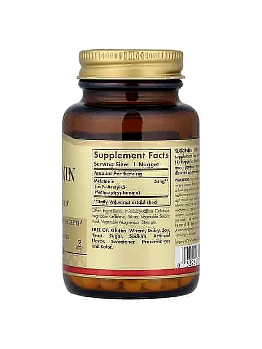 Solgar Melatonin Sleep 3 mg 120 Nuggets ürün görseli - FC PROTEİN MARKET