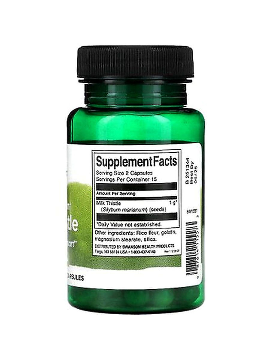 Swanson Full Spectrum Milk Thistle Deve dikeni Detox 500 mg 30 Caps alternatif görsel - FC PROTEİN MARKET