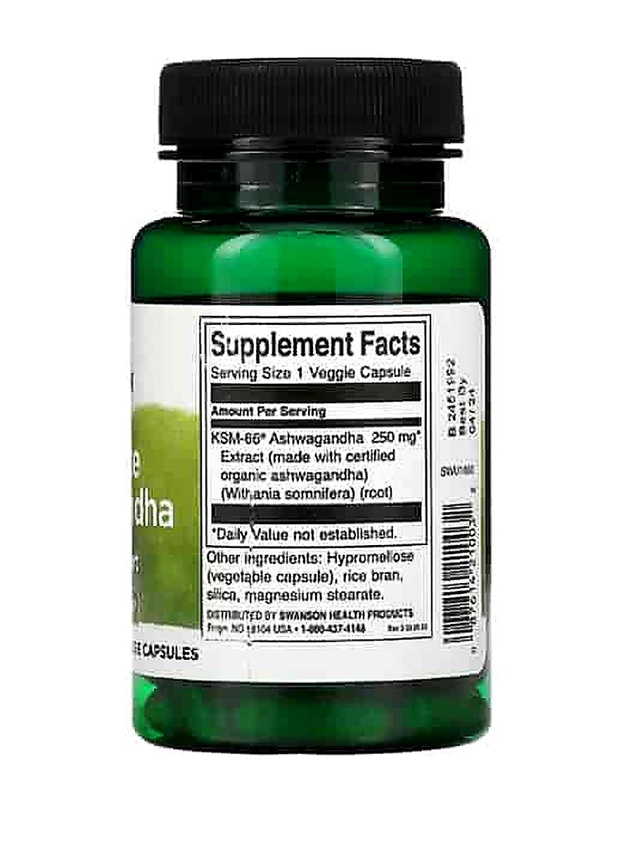 Swanson Ultimate Ashwagandha Ksm66 60 Kapsül ürün görseli - FC PROTEİN MARKET