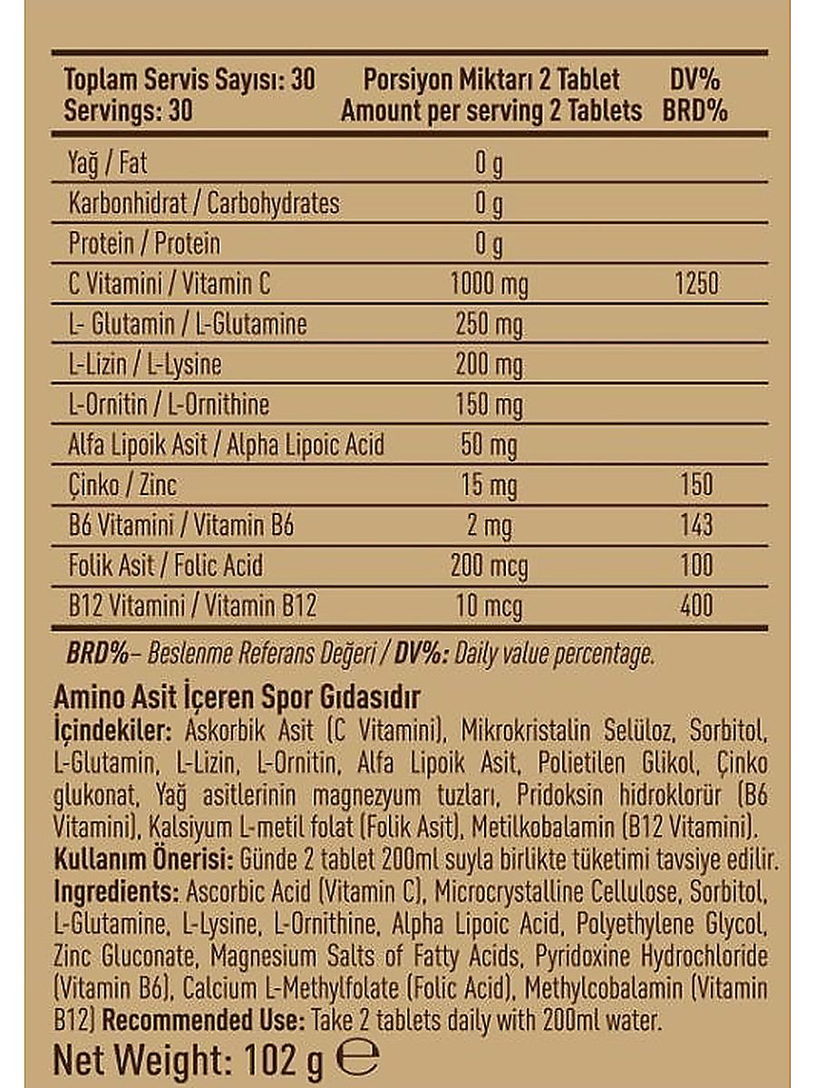 Vitafy C-ACTIVOL ürün görseli - FC PROTEİN MARKET