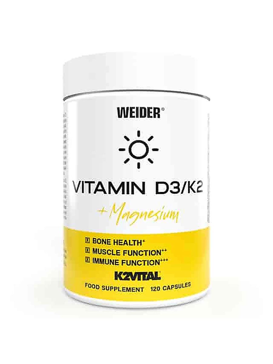 WEIDER Vitamin D3 K2 Magnesium(Magnezyum) – 120 caps