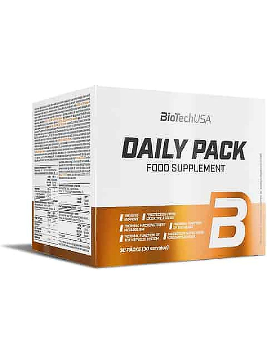 BioTechUSA Daily Pack Full-range multivitamin with minerals Coenzyme Q10 grape seed Omega lecithin 30 Pack