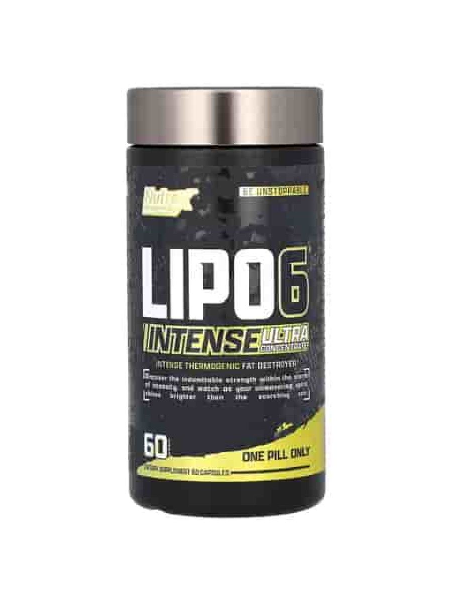 Nutrex Research Lipo6 Black Intense Ultra Concentrate Thermogenic Belly Fat Burner for Men and Women | Diet Weight Loss Supplement and Appetite Suppressant | 60 Diet Pills