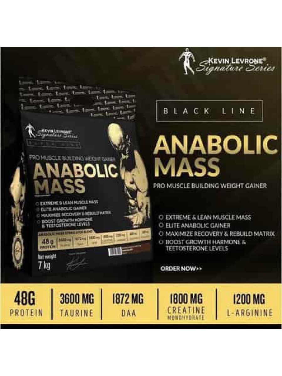 Kevin Levrone Anabolic Mass+Gh Weight Gainer 7 kg ürün görseli - FC PROTEİN MARKET