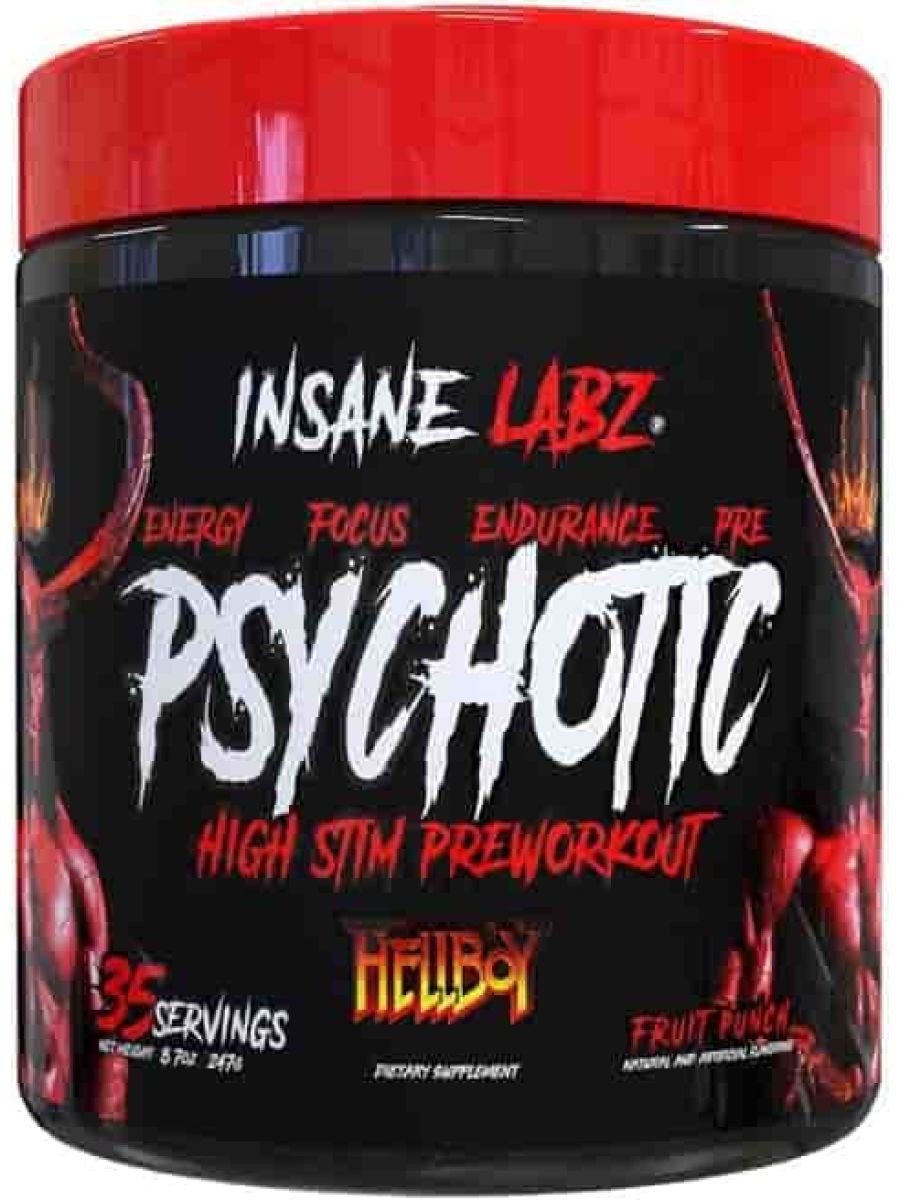Insane Labz Hellboy Psychotic PreWorkout Nitric Oxide Boosts Focus Energy 35 Servis ürün görseli - FC PROTEİN MARKET