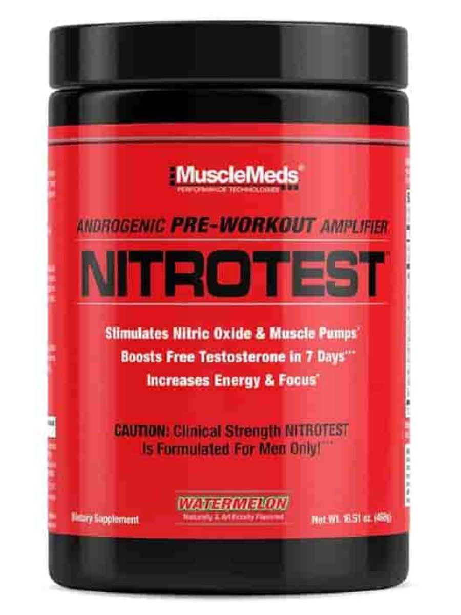 MuscleMeds Nitrotest Androgenic PreWorkout ürün görseli - FC PROTEİN MARKET