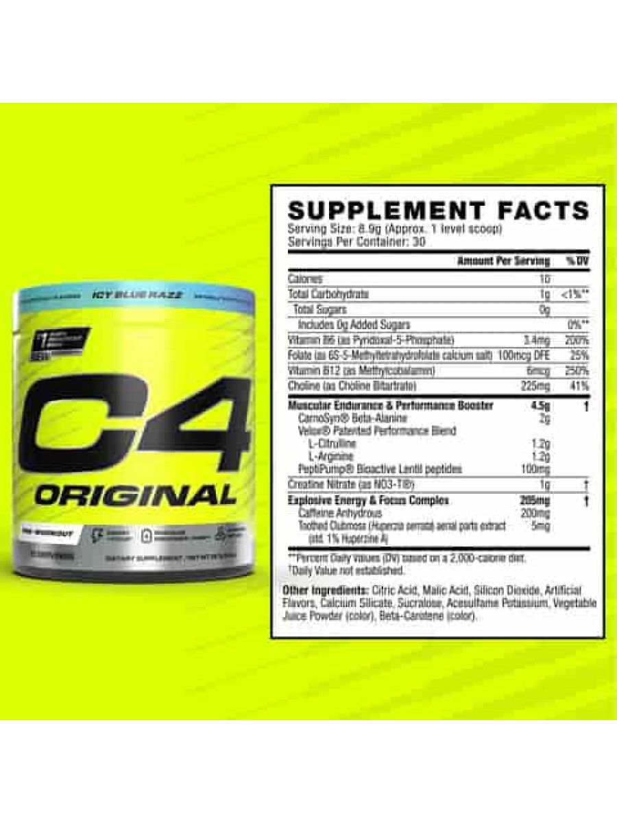 C4 Original PreWorkout Powder 30 Servis ürün görseli - FC PROTEİN MARKET