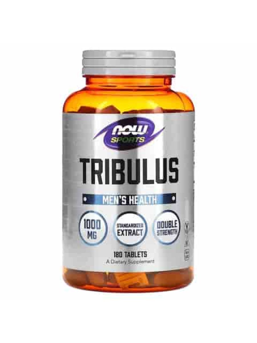 NOW Foods Sports Nutrition, Tribulus terrestris 1,000 mg, Double Strength, Men's Health, 180 Tablet ürün görseli - FC PROTEİN MARKET