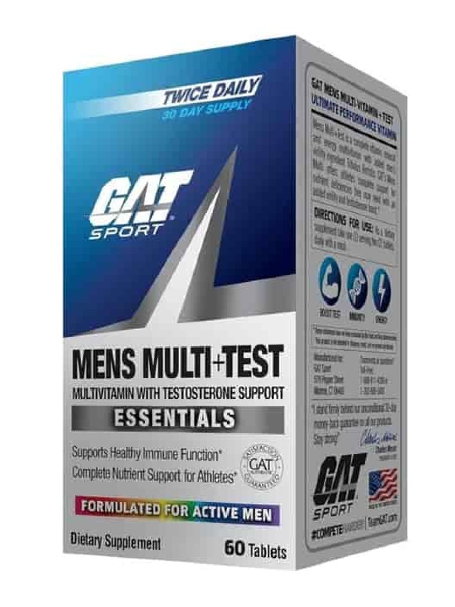 GAT, Mens Multi + Testo booster High Potency 60 Tablet ürün görseli - FC PROTEİN MARKET