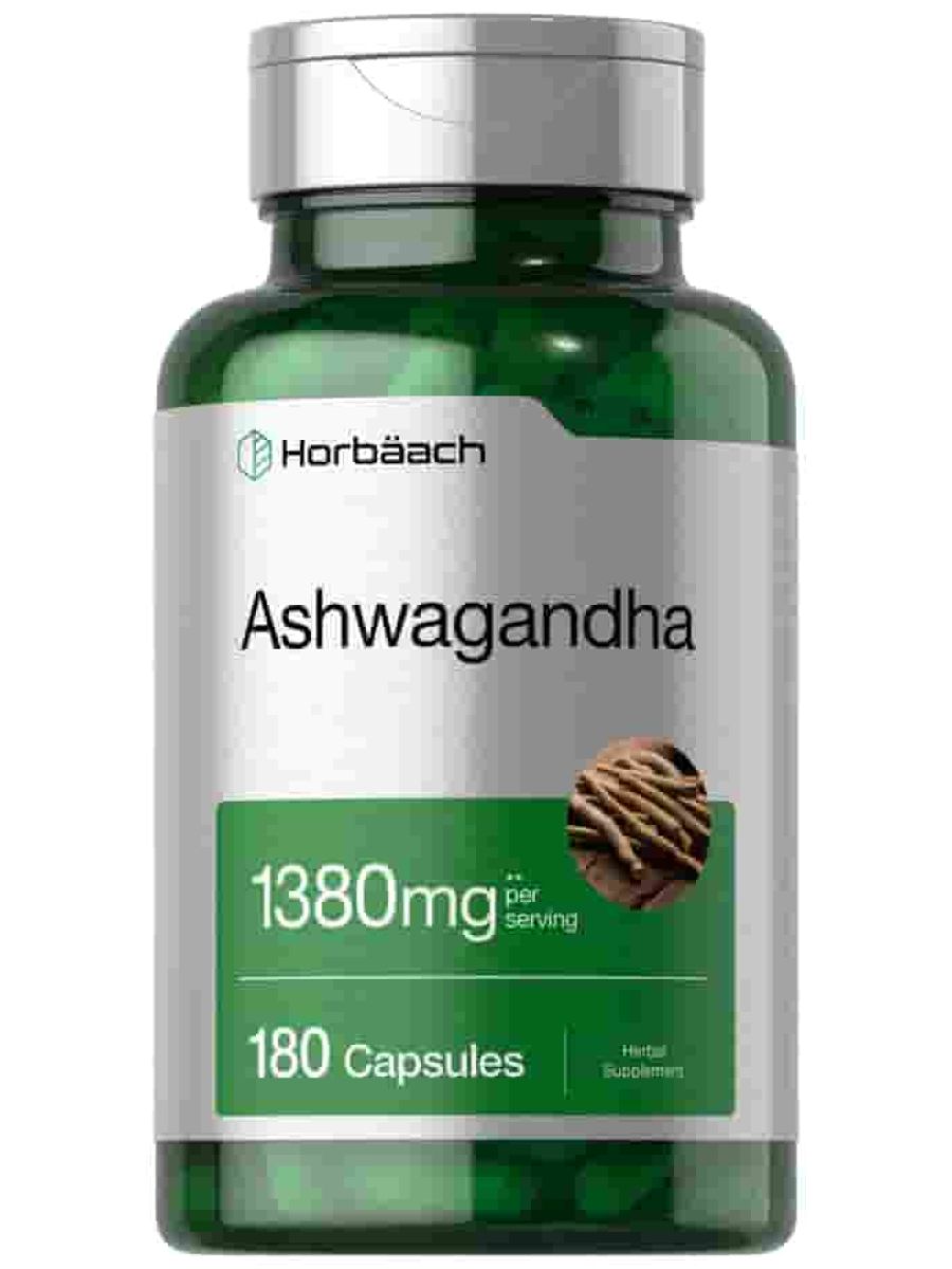 Horbaach Ashwagandha Supplement | 180 Capsules | for Women and Men | Herbal Root Extract ürün görseli - FC PROTEİN MARKET