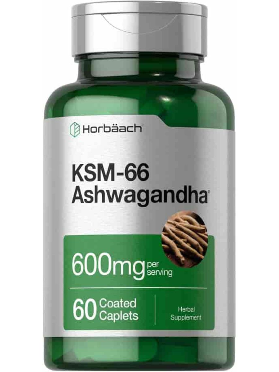Horbaach KSM66 Ashwagandha 600mg | with L-Theanine 60 Tablet ürün görseli - FC PROTEİN MARKET